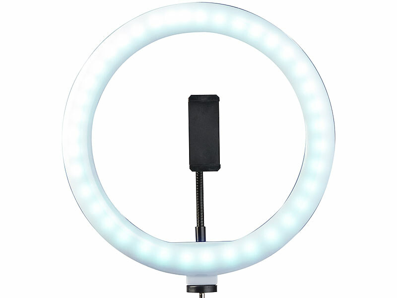 LED Ring Light avec Trépied et Support de Téléphone, 10 Anneau